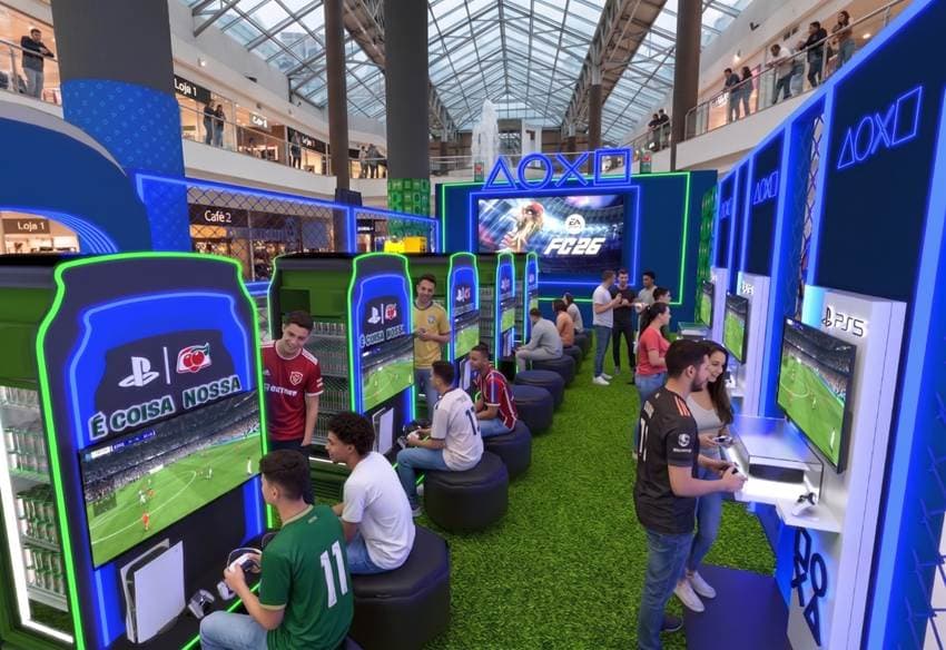 Em Parceria com PlayStation, Guaraná Antarctica leva experiência gratuita ao Shopping Cidade São Paulo com games, desafios e a final da Liga Guaraná