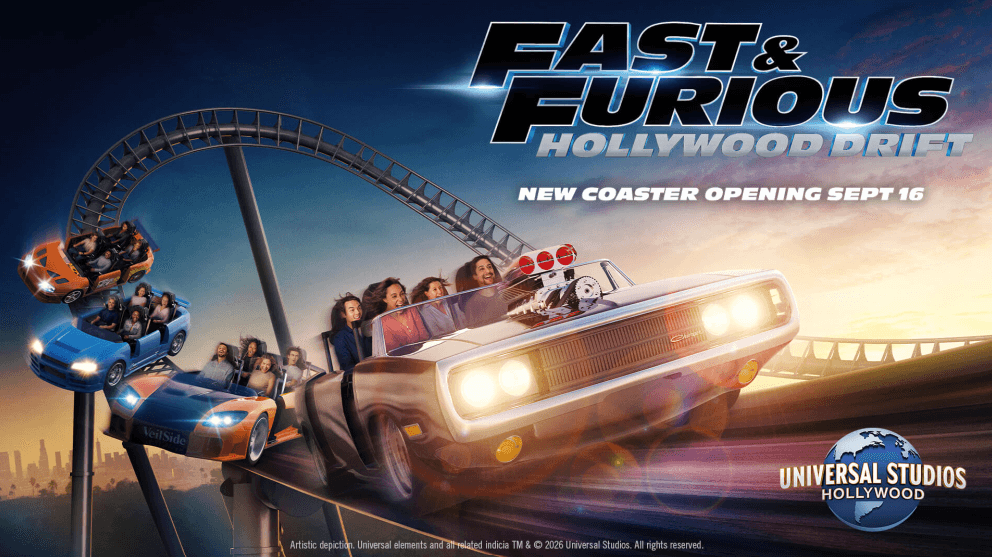 Universal Studios Hollywood abre oficialmente a atração “Fast & Furious: Hollywood Drift” em 16 de Setembro