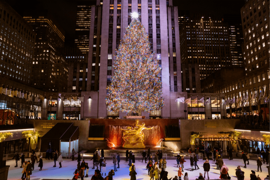 Pista de patinação do Rockefeller Center, em Nova York, comemora 90 anos com experiência reinventada